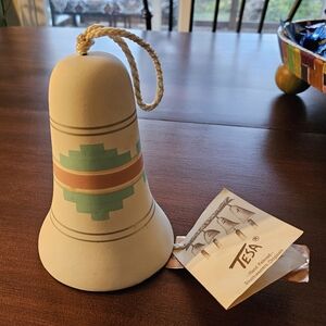 TESA Handpainted Southwestern Originals Pottery Wind Bell